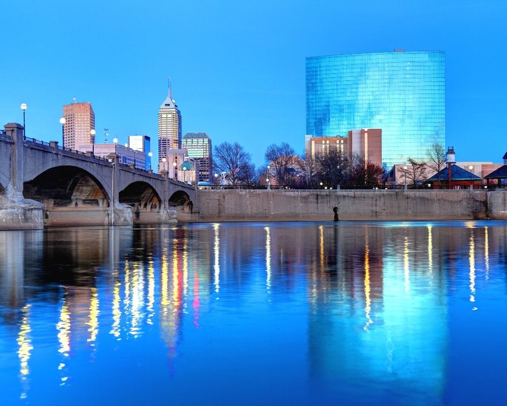 Bridge to Indianapolis at night, How much does it cost to live in Indianapolis