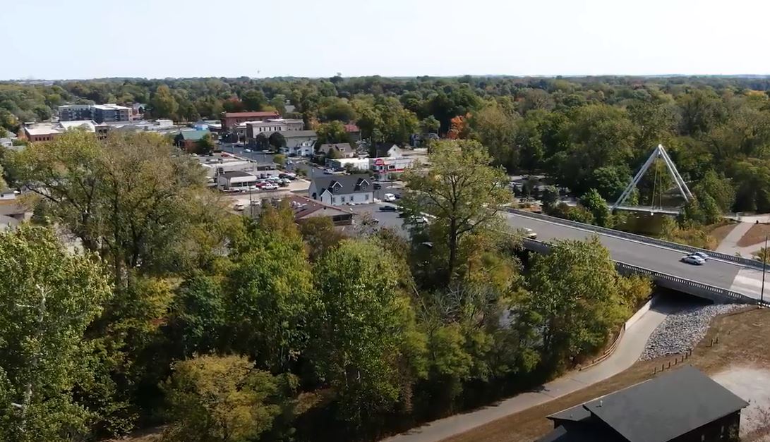 Plainfield Indiana aerial view