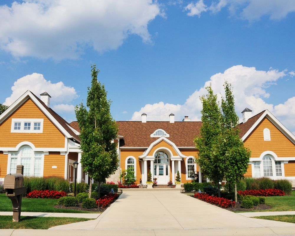 street view of a yellow suburban home near Indianapolis, 5 Reasons Not to live in Indianapolis