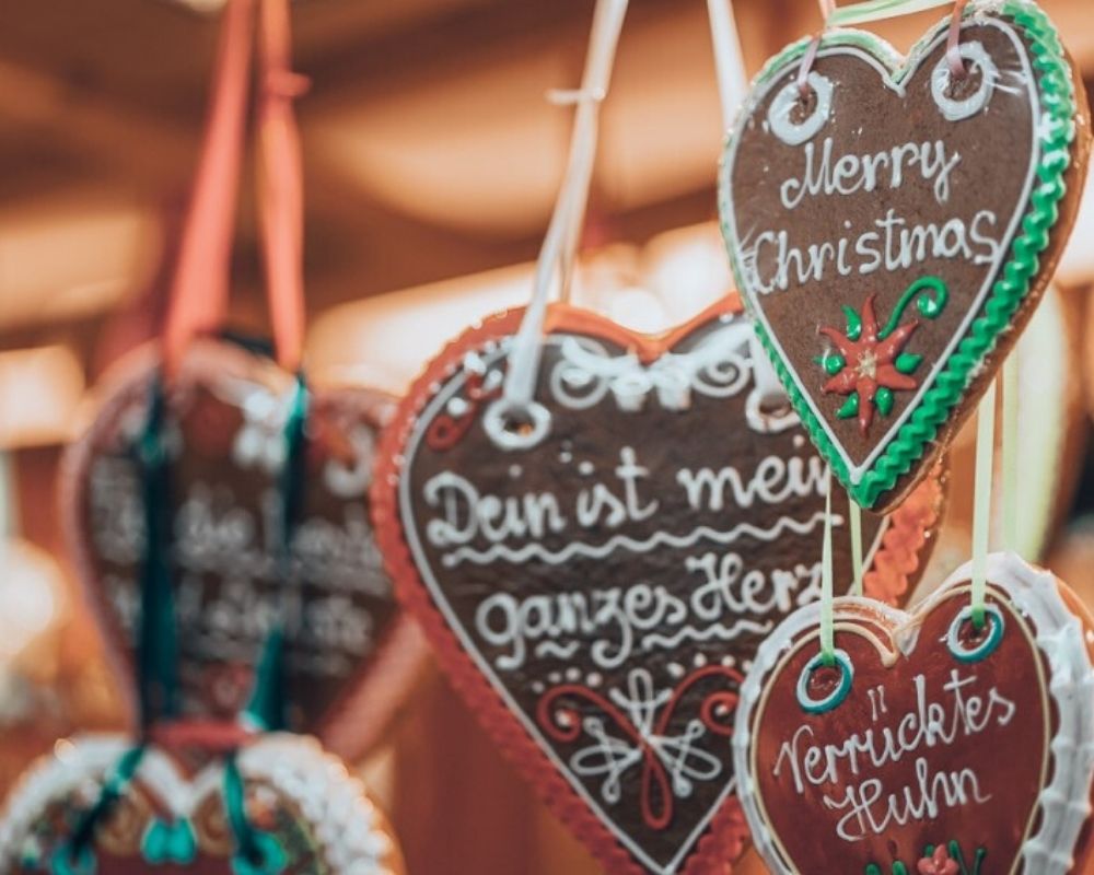 Christmas cookies at a Christmas market, fun things to do in Indianapolis during Christmastime