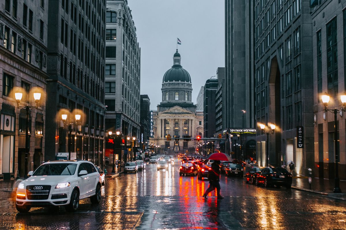 rainy spring weather in Indianapolis, Springtime in Indiana