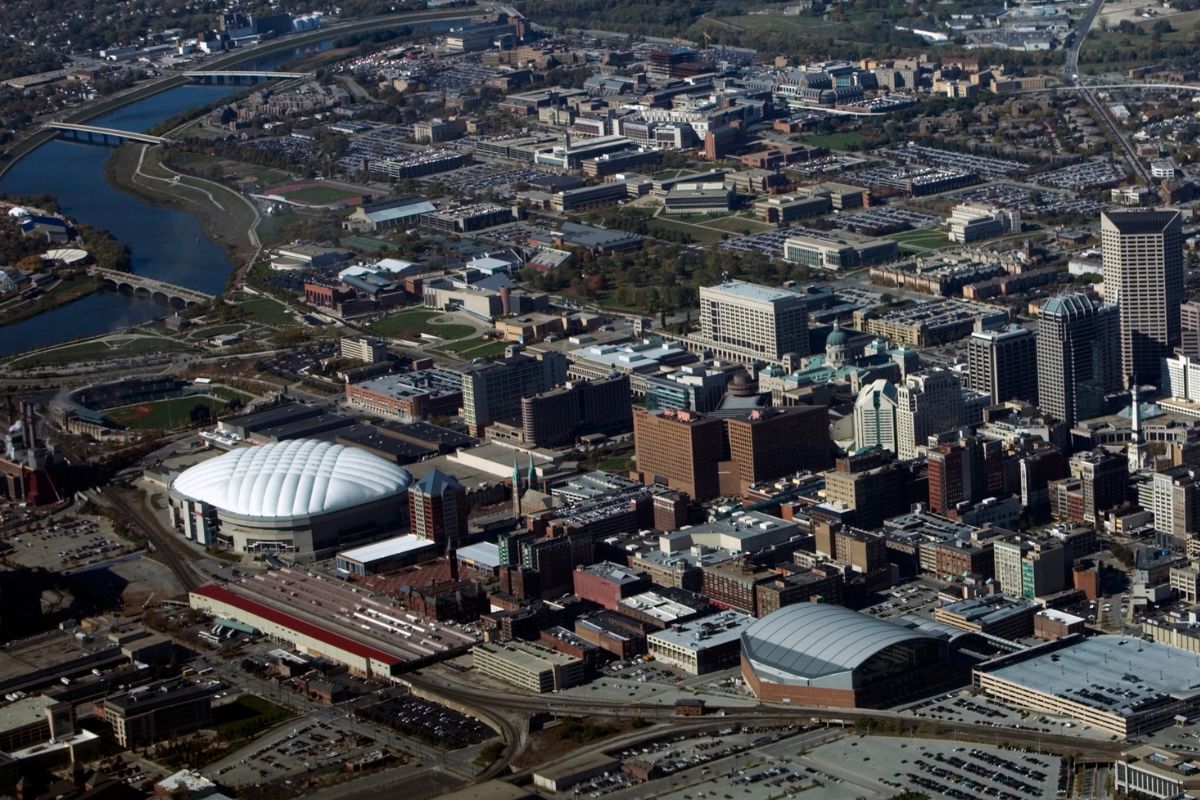 view of Indianapolis stadiums, Top questions about living in Indianapolis