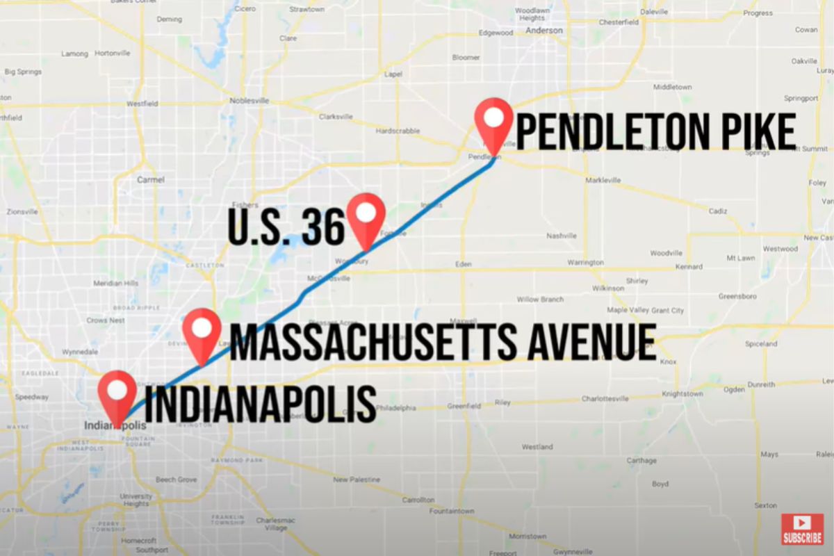 map of Mass Ave, Massachusetts Avenue Indianapolis