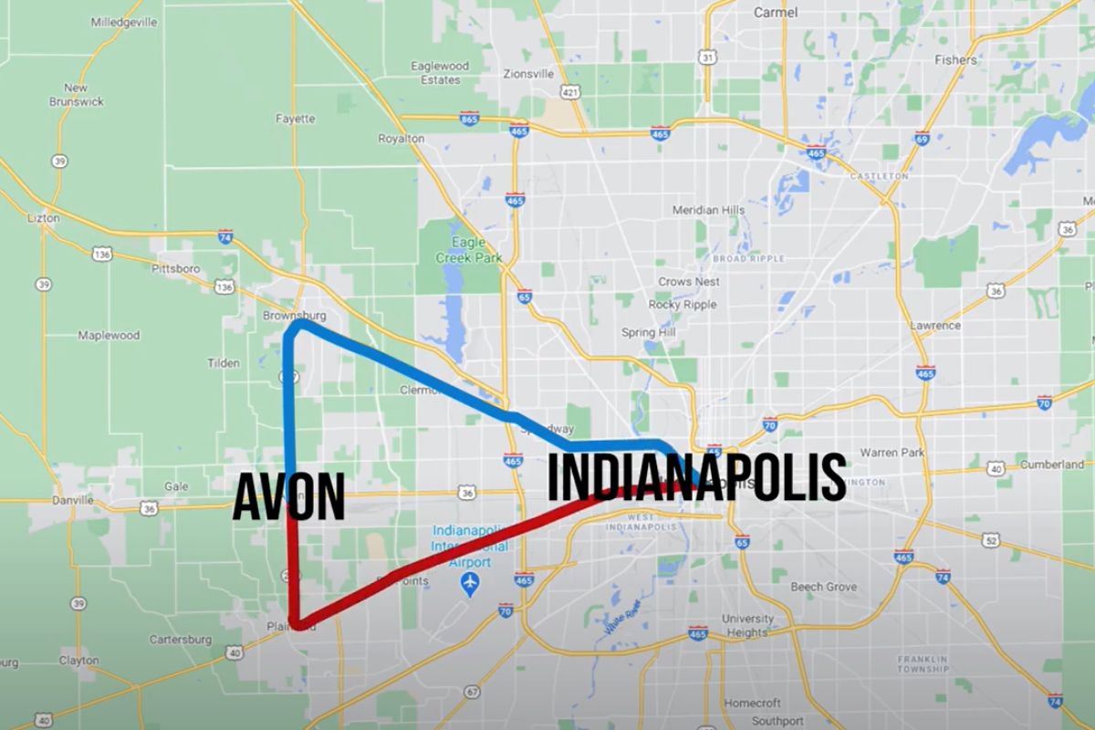 How to get from Avon to Indianapolis map, Pros & Cons of Living in Avon Indiana