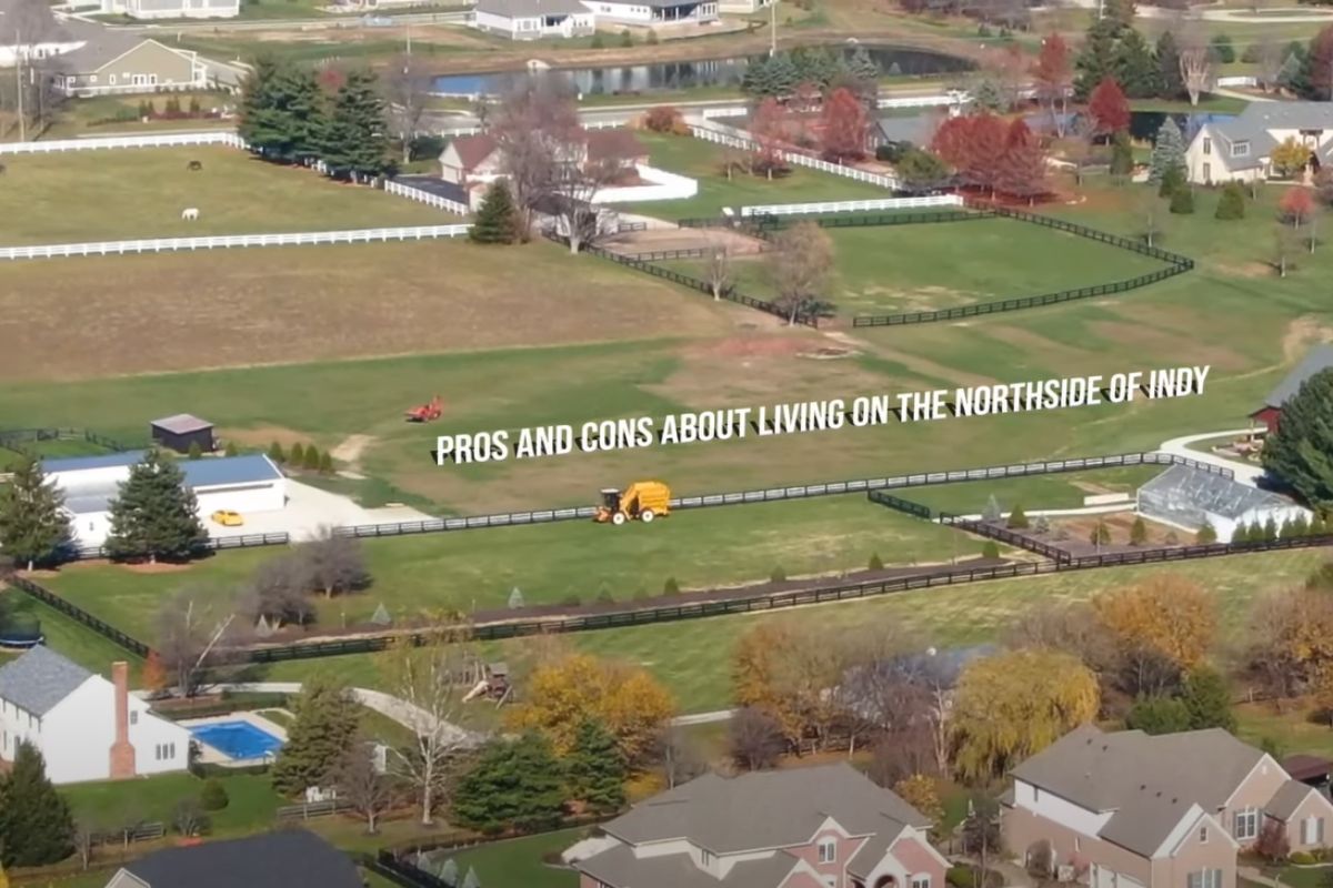 aerial of Indy suburb land, Pros & Cons of Northern Indianapolis Suburbs (2)