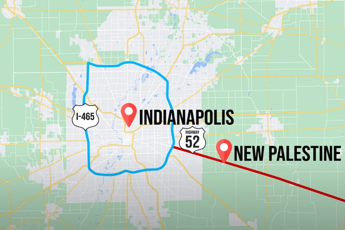 map of New Palestine Indiana (2)