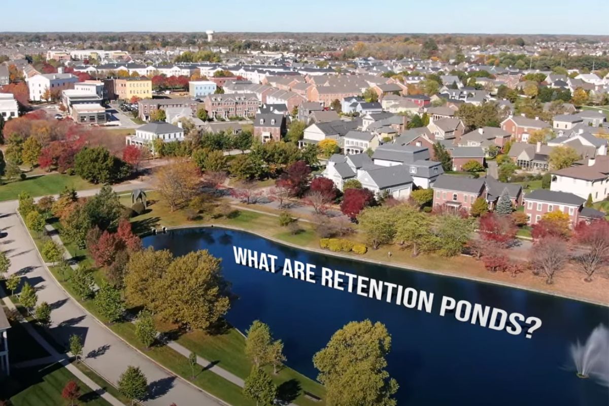 Why are there so many retention ponds in Indianapolis (1)