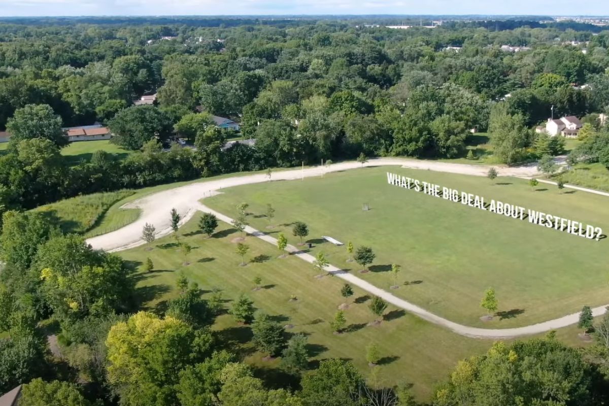 Westfield Indiana aerial view