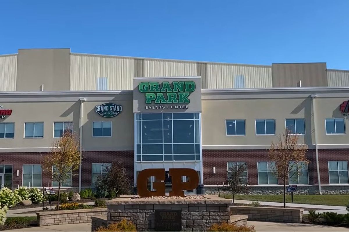 entrance of Grand Park, Westfield Indiana