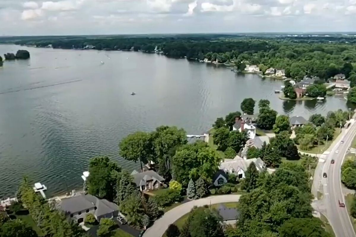 view of Geist Reservoir