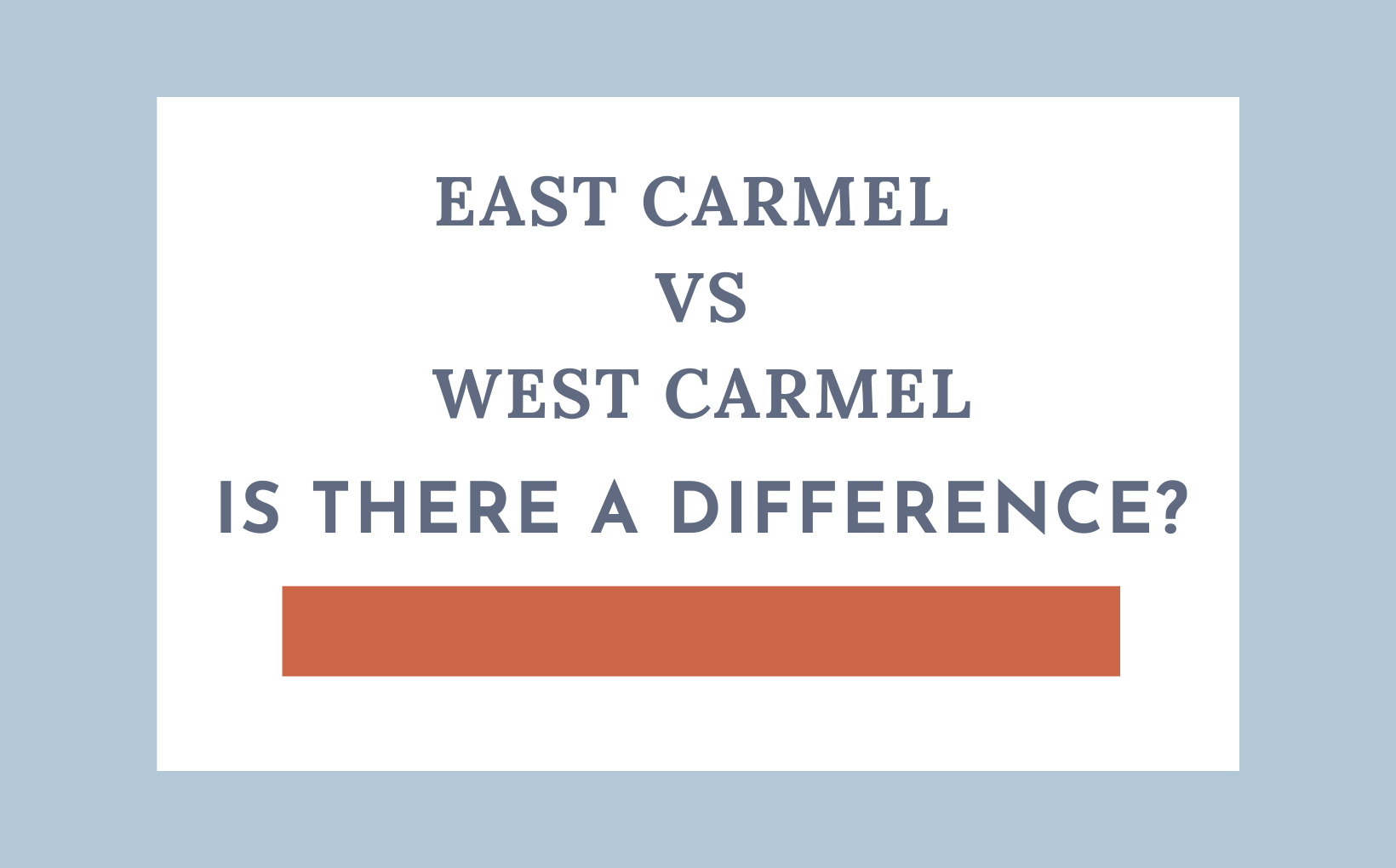 East Carmel vs West Carmel, Indiana - Living In Indianapolis