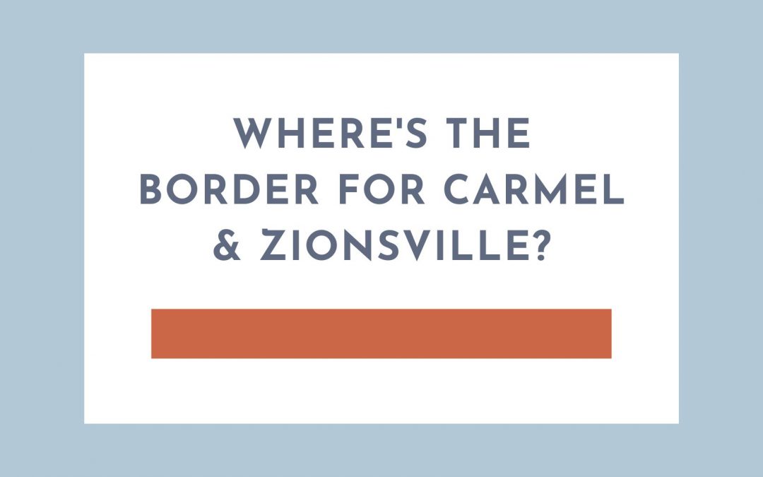 Carmel & Zionsville Indiana border